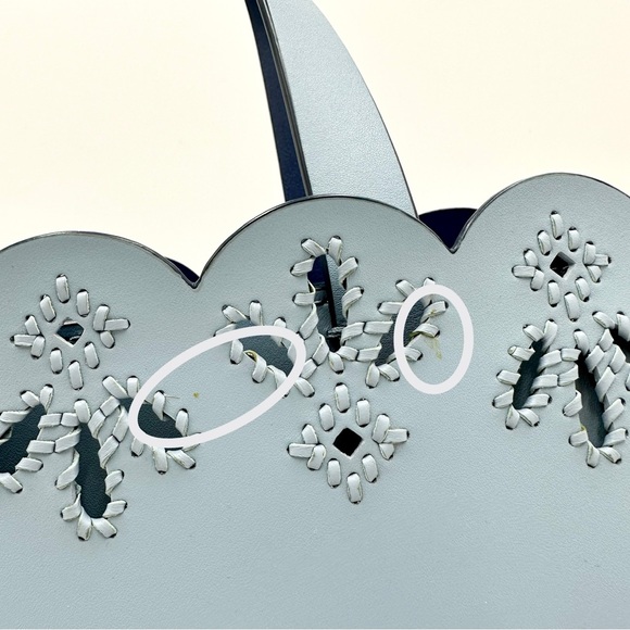 Kate Spade: Lt. Blue Magnolia Street Eyelet Satchel - Picture 3 of 15